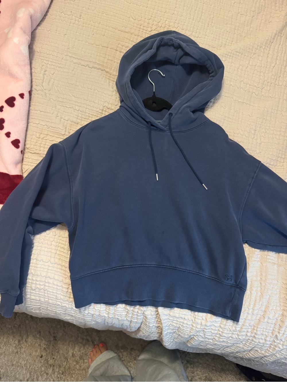 PINK Victoria's Secret Relaxed Slate Blue Hoodie